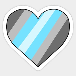 Demiboy Pride Heart Sticker